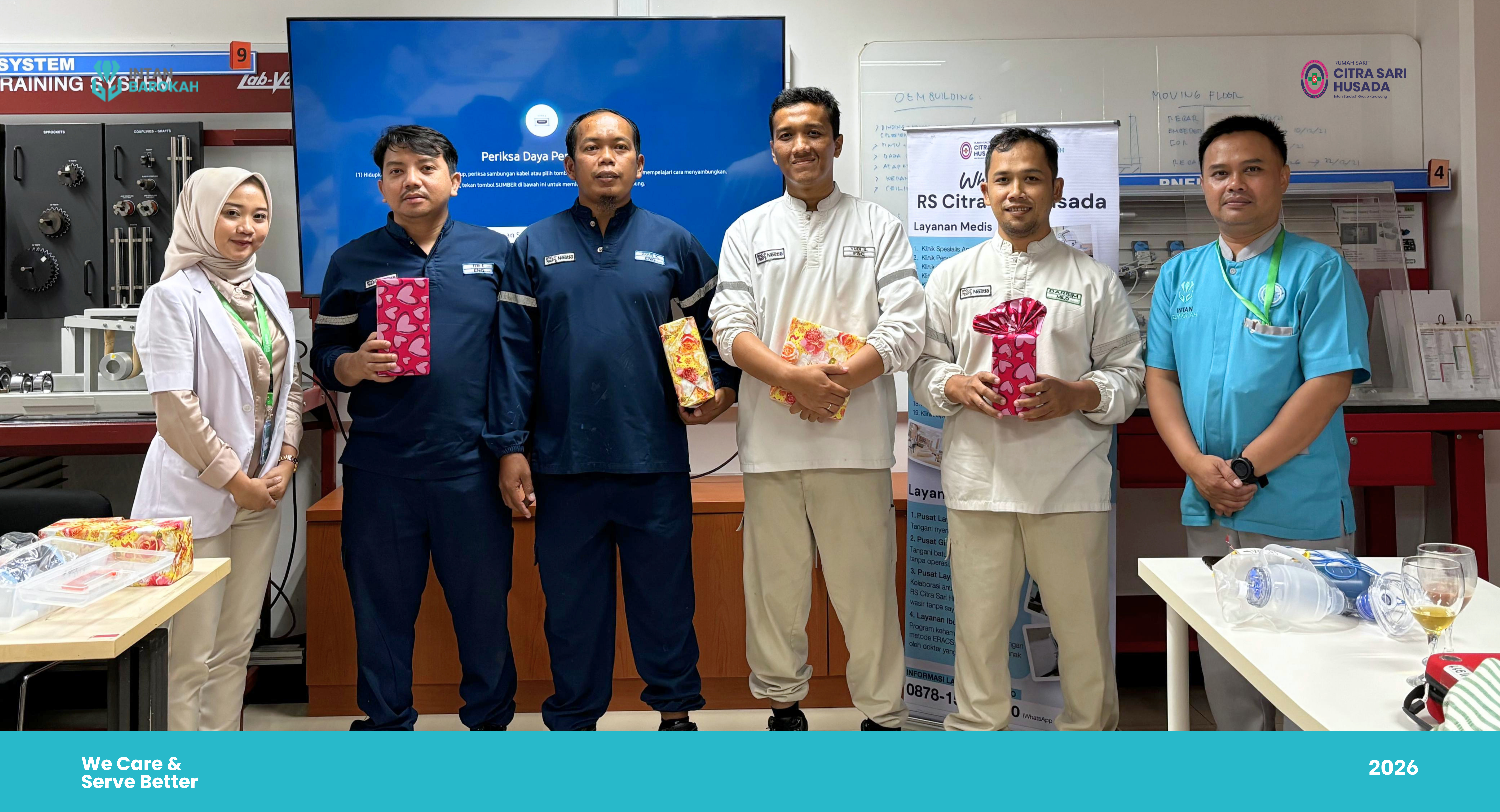 RS Citra Sari Husada Gelar First Aid Training Bersama PT Nestlé Factory Karawang